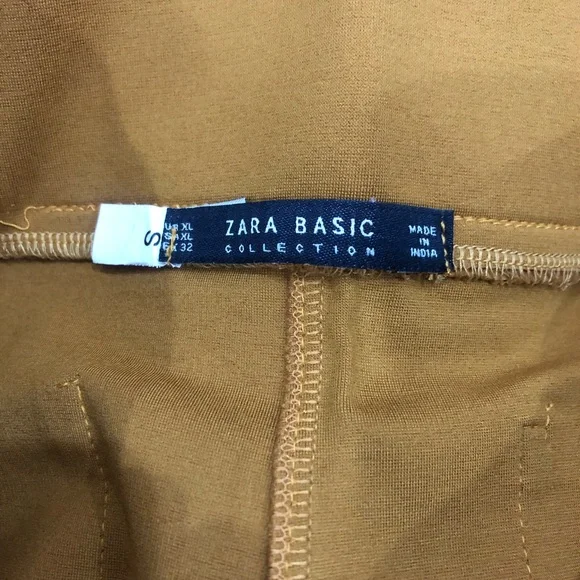 Full length tight pant 4 girls/ZARA Basic/mustard color smart:comfortable wear - Picture 3 of 5